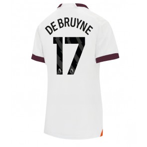 Manchester City Kevin De Bruyne #17 Bortatröja Kvinnor 2023-24 Kortärmad